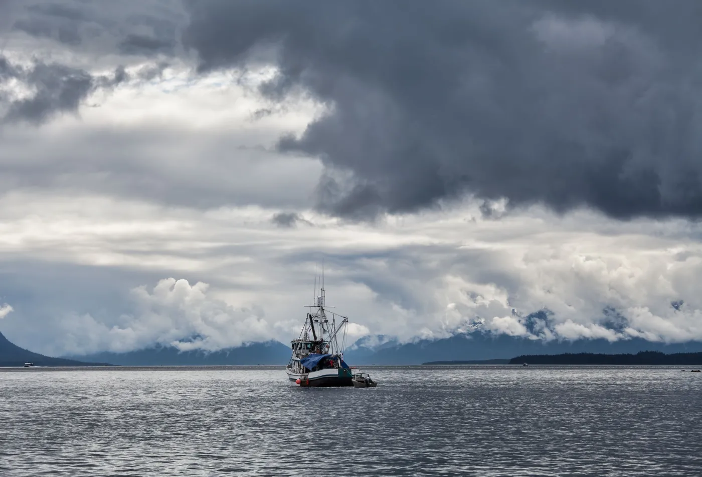 Trawler na morzu
