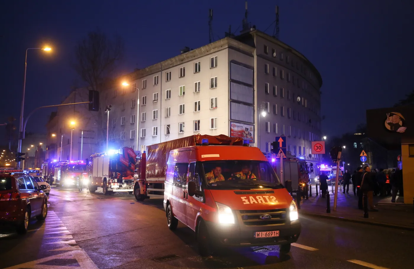 Kamienica przy ul. Noakowskiego, w której doszło do wybuchu