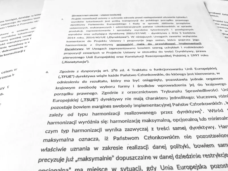 Ustawa tytoniowa