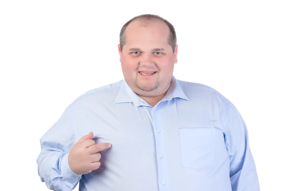 Gruby mężczyzna