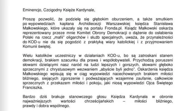 List lidera KOD