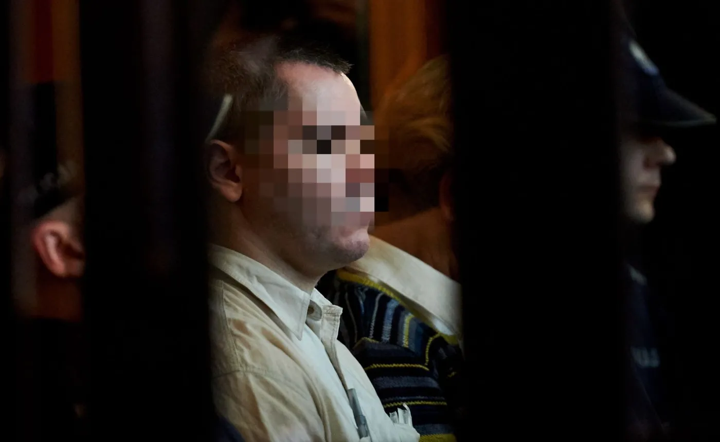 Oskarżony Samir S., na sali Sądu Okręgowego w Gdańsku