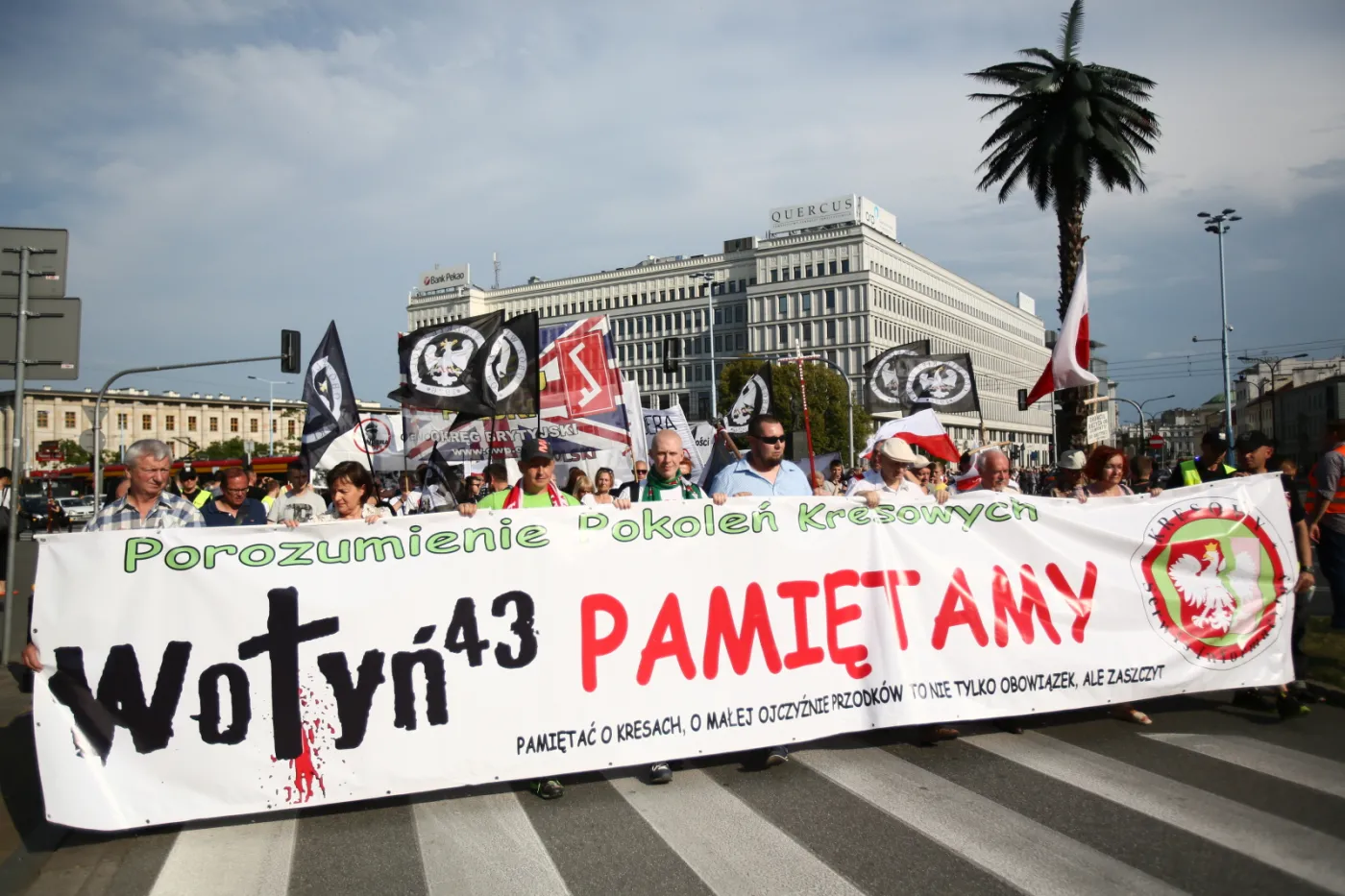 Marszem upamiętnili ludobójstwo na Polakach. "Nie dla pomników UPA w Polsce", "Bandera STOP"