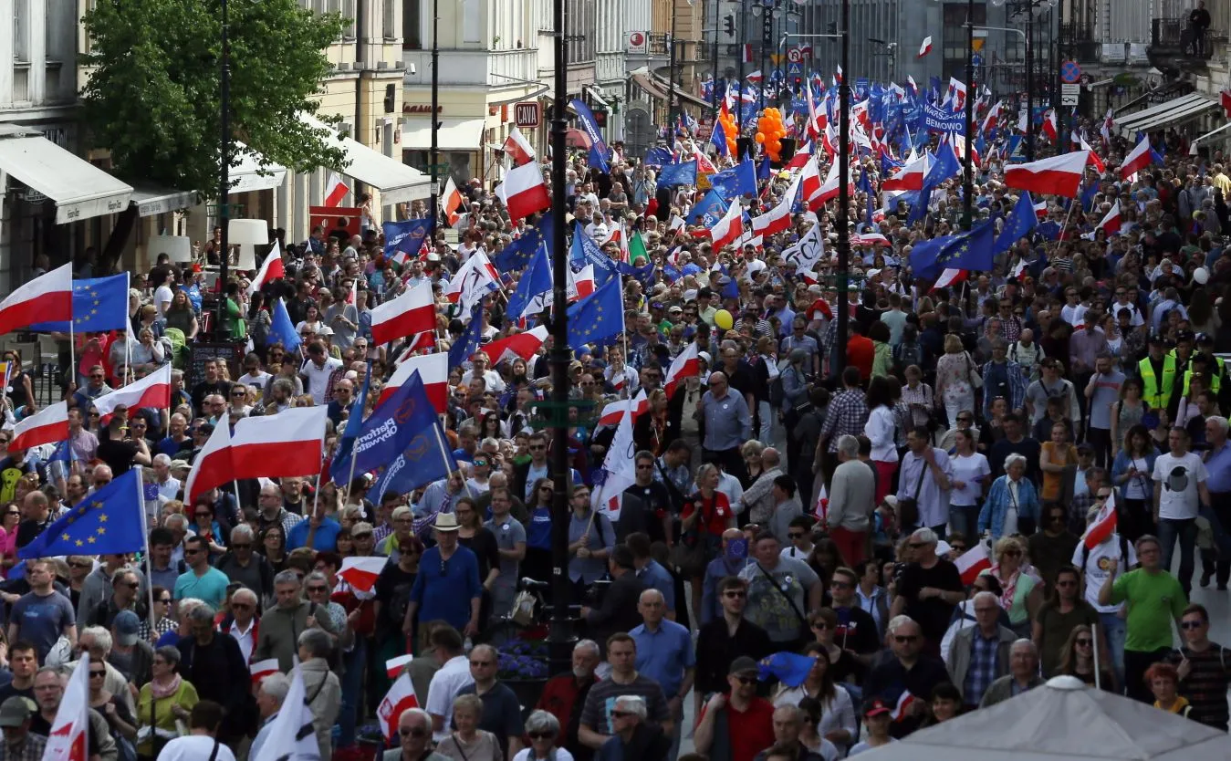 Uczestnicy marszu