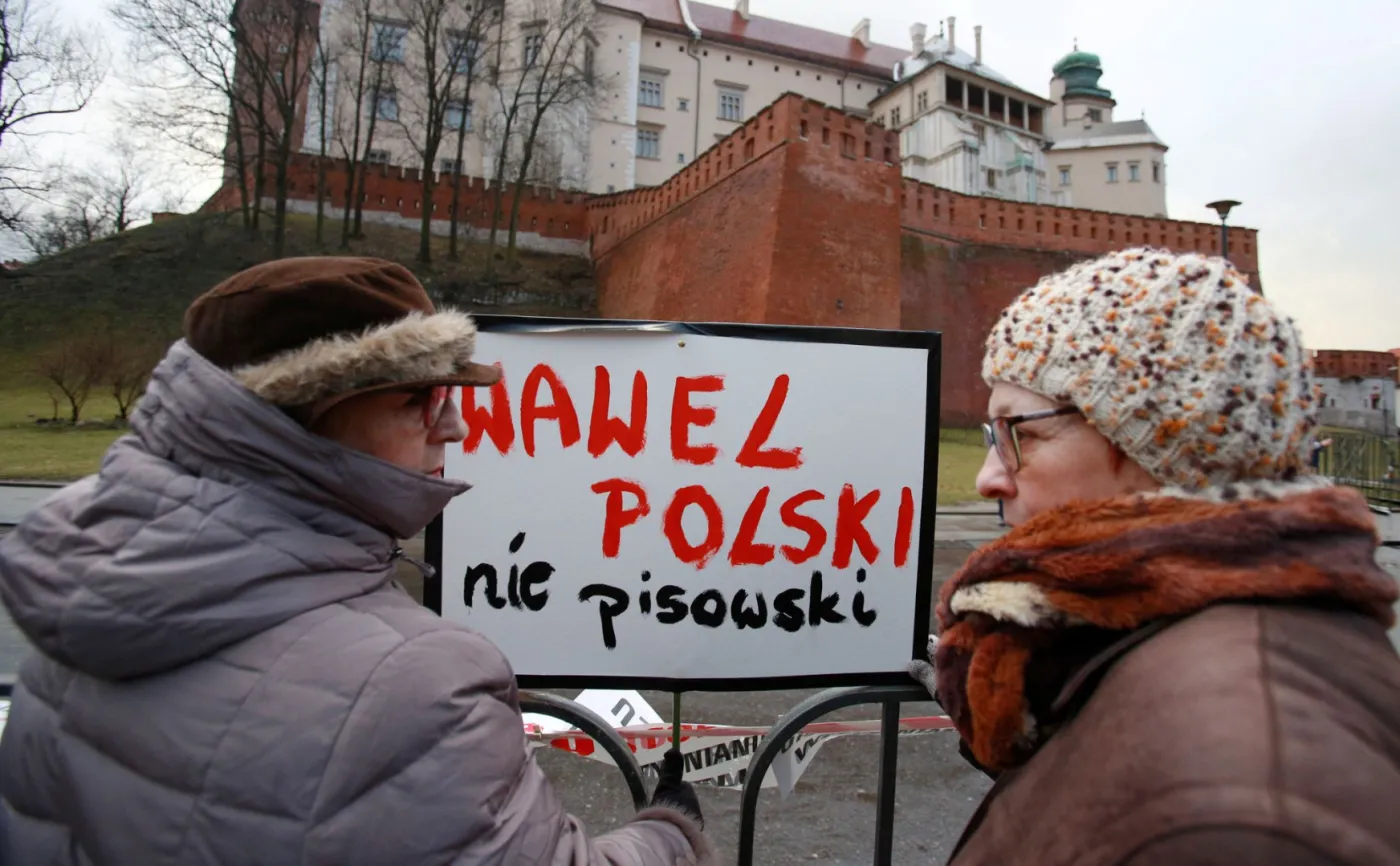 Protest na Wawelu
