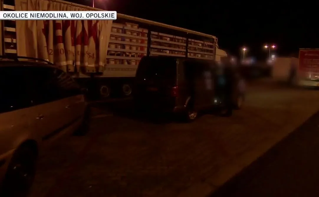 Cieżarówka na A4