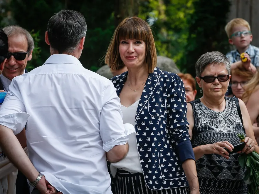"To ubranie na pidżama party, a nie na ślub". Grażyna Wolszczak zrugana przez fanów. FOTO