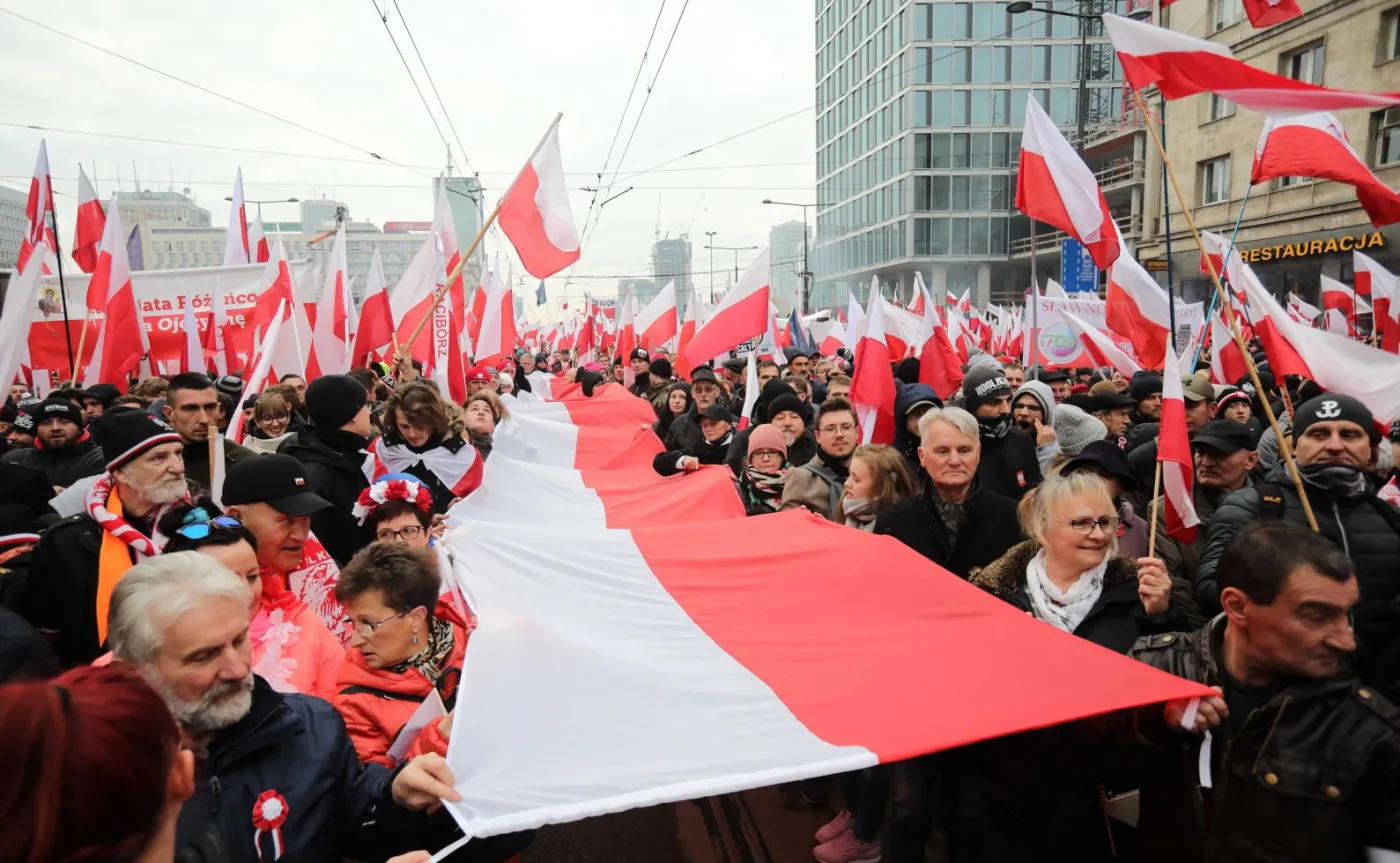 Uczestnicy marszu