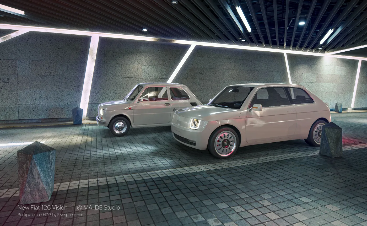 Fiat 126p zaprojektowany od nowa. Włosi zrobili z niego samochód elektryczny!