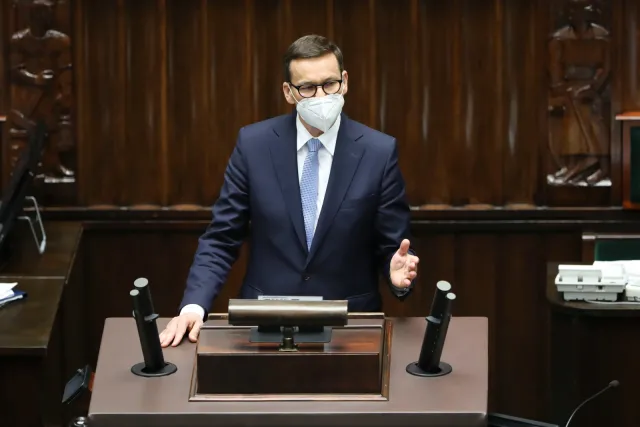 Morawiecki murem za Dworczykiem: Został zaatakowany przez Rosję, bo walczy o wolną Białoruś