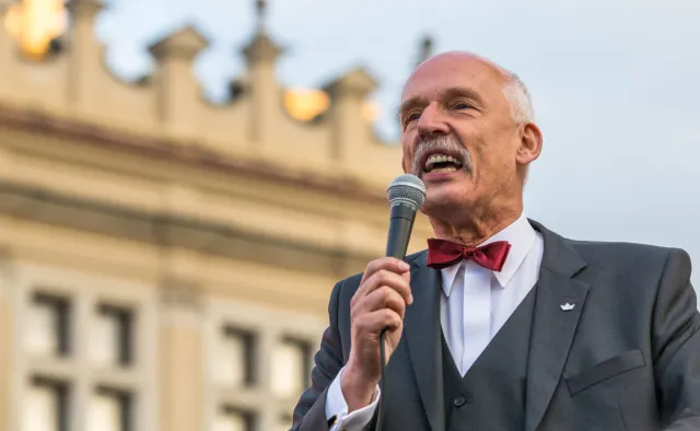 Ruszył proces Janusza Korwin-Mikkego za spoliczkowanie Michała Boniego