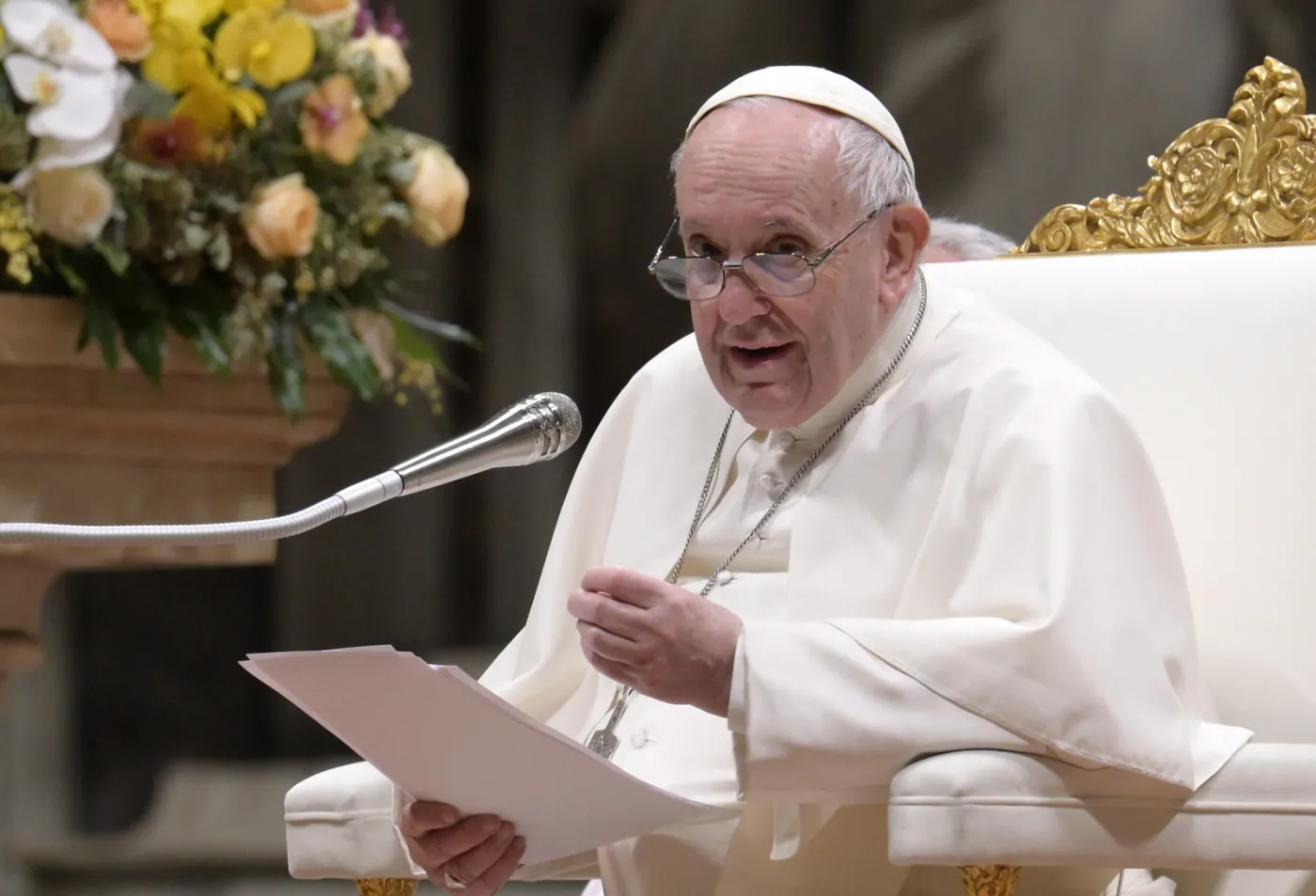 Papież Franciszek w orędziu nie wymienił Rosji. "Przestańmy prężyć muskuły"