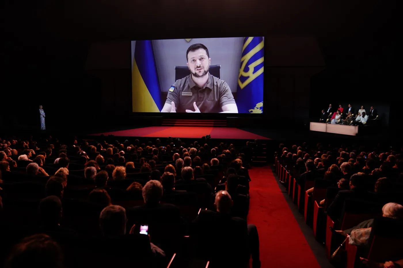 Rosjanie i "nazistowskie obozy". Dramatyczne słowa Zełenskiego w Cannes