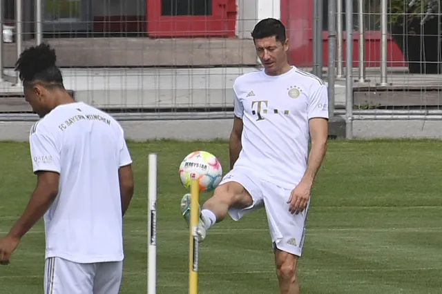 Robert Lewandowski po raz kolejny trenował z Bayernem Monachium