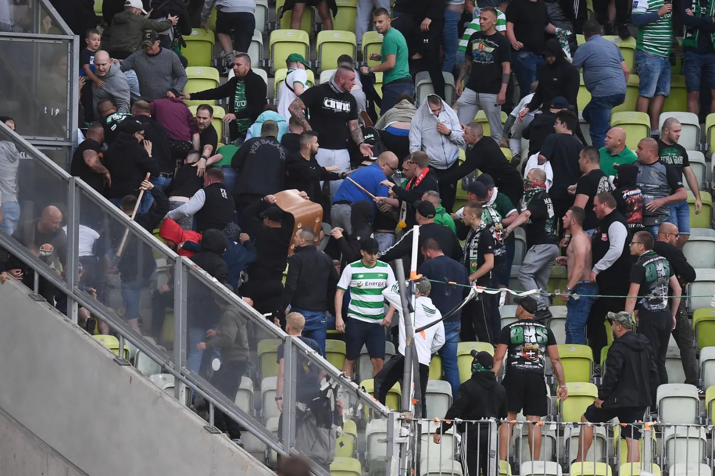 Cztery osoby aresztowane po zamieszkach na stadionie w Gdańsku