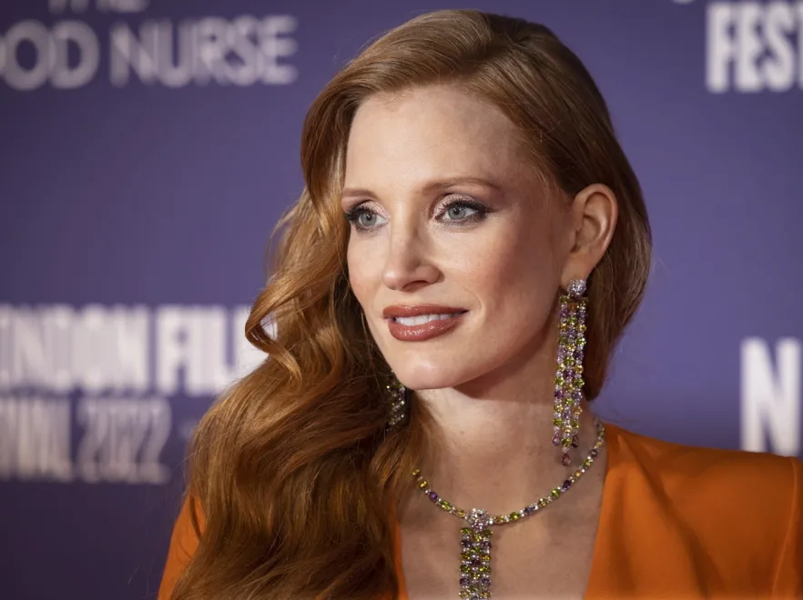 Imponująco głęboki dekolt Jessiki Chastain. FOTO