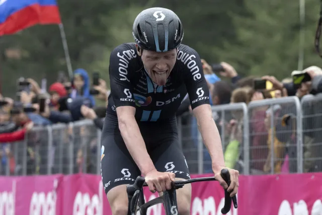 Giro d'Italia. Evenepoel leżał w kraksie spowodowanej przez psa