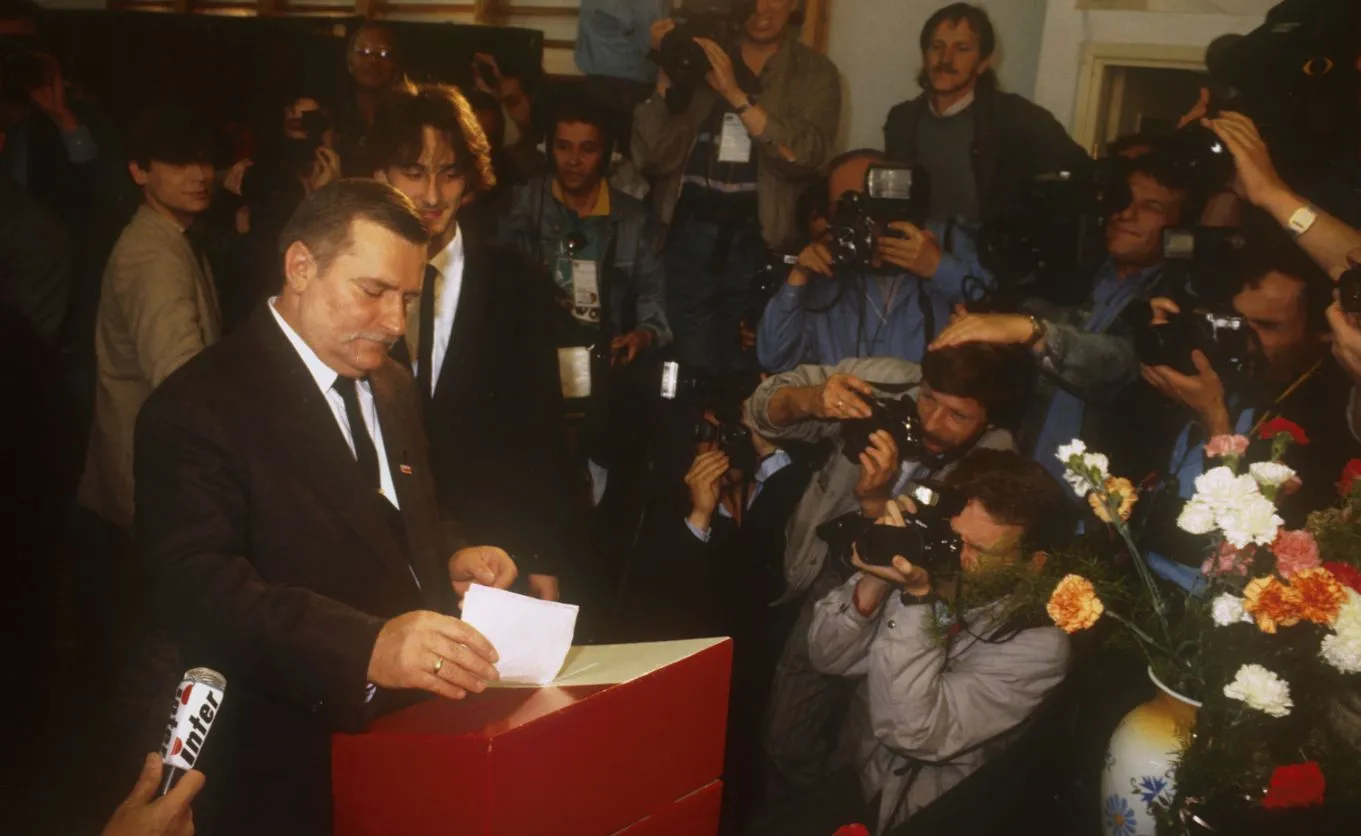 Lech Wałęsa z synem Bogdanem