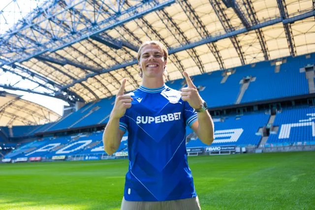 Elias Andersson w Lechu Poznań. Strzelił gola w debiucie w reprezentacji Szwecji