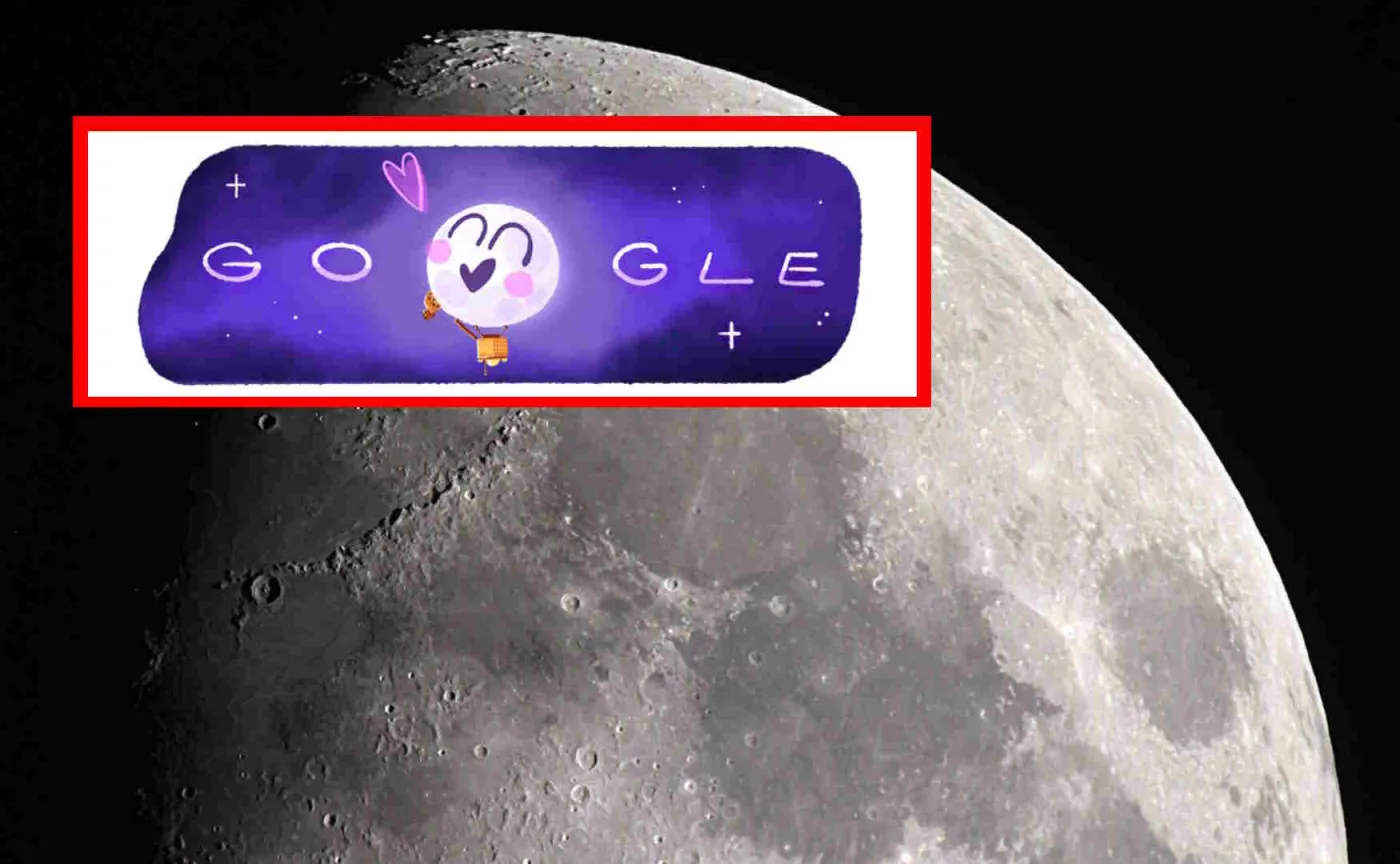 Pierwsze lądowanie na biegunie południowym Księżyca. Animacja Google Doodle jest urocza