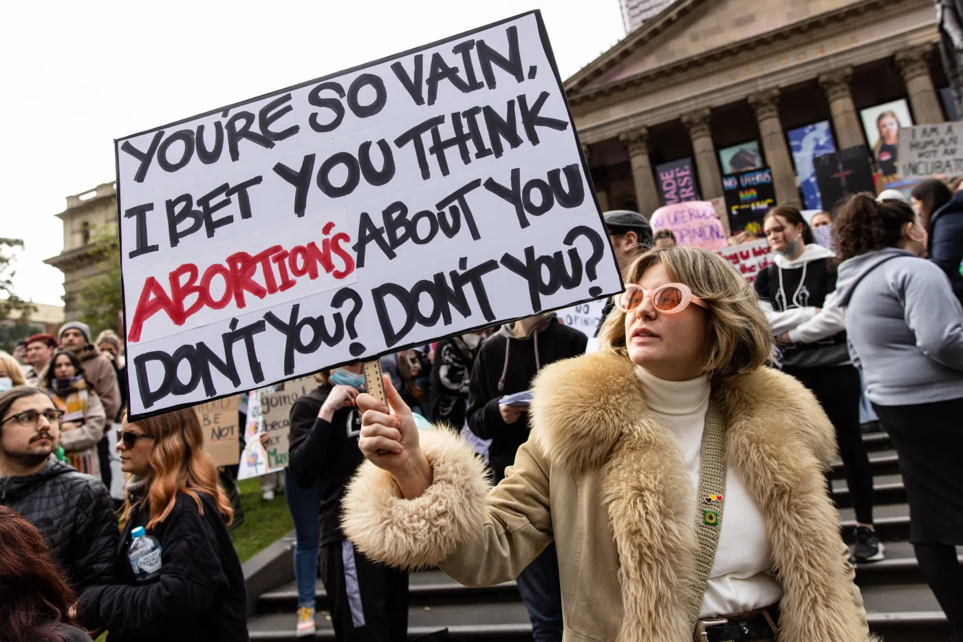 Abortion protest in Melbourne