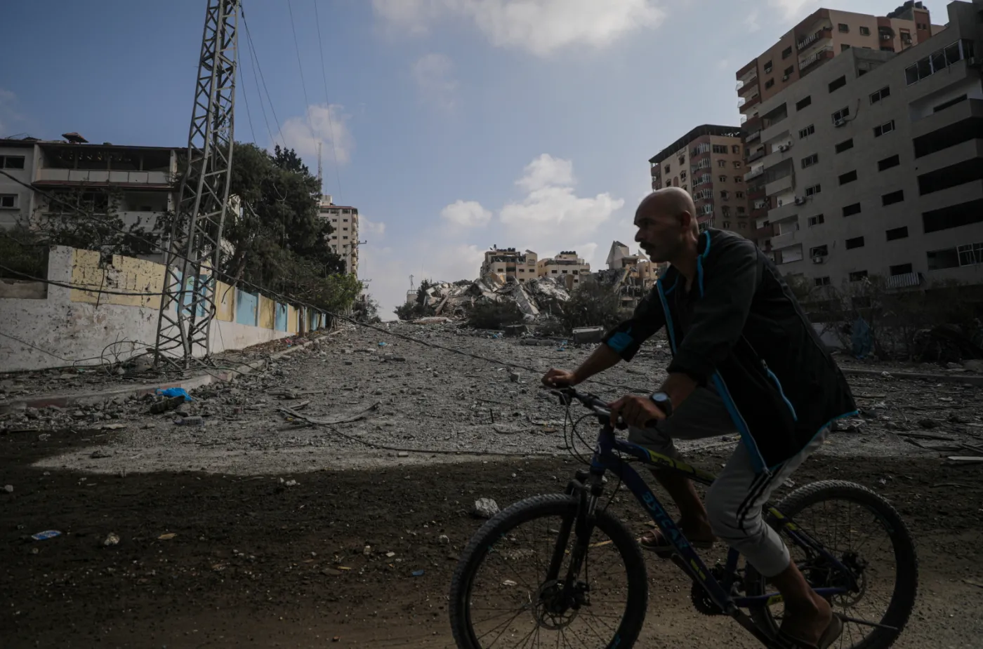 Damage following airstrikes on Gaza