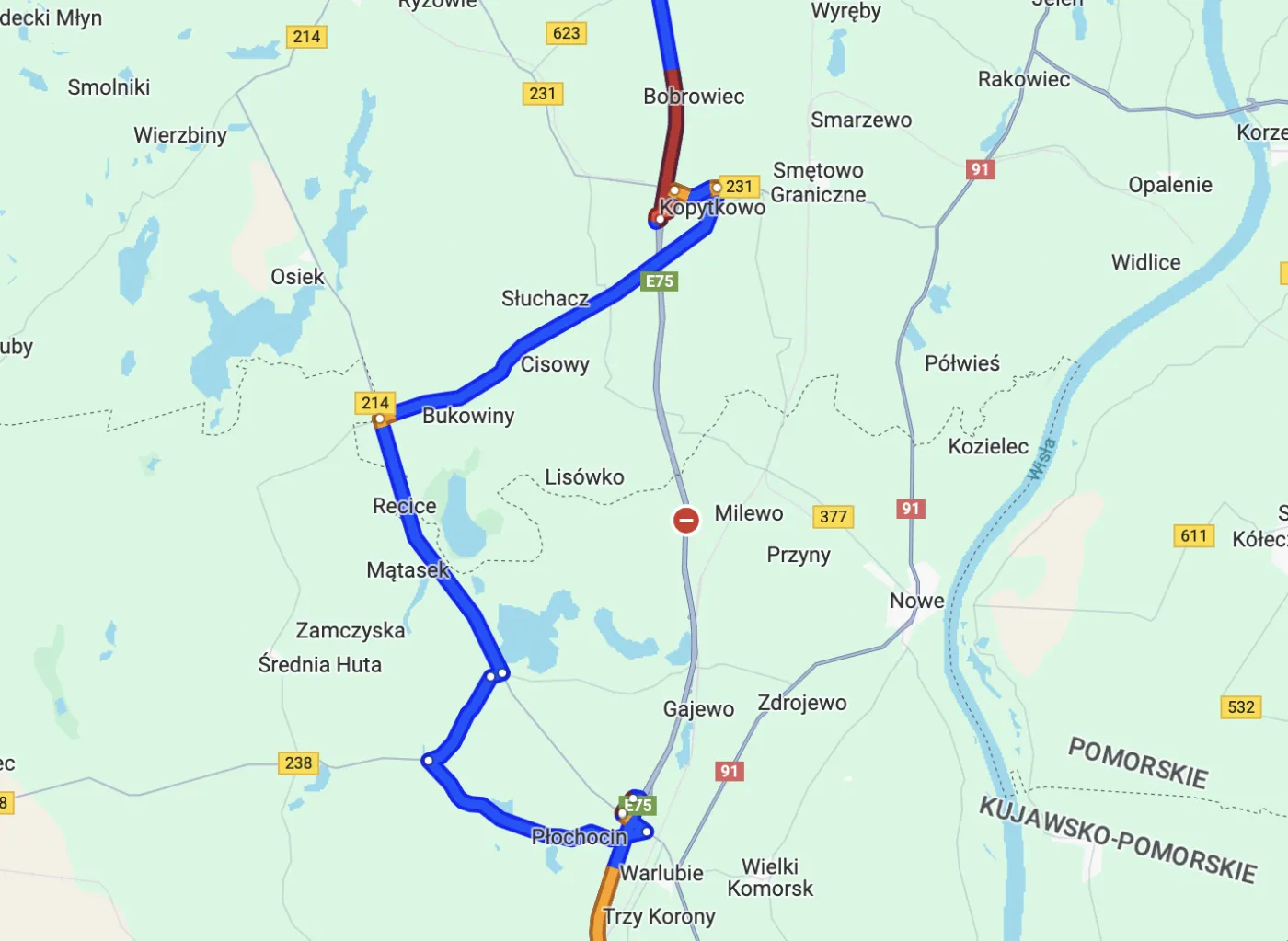 Utrudnienia na A1