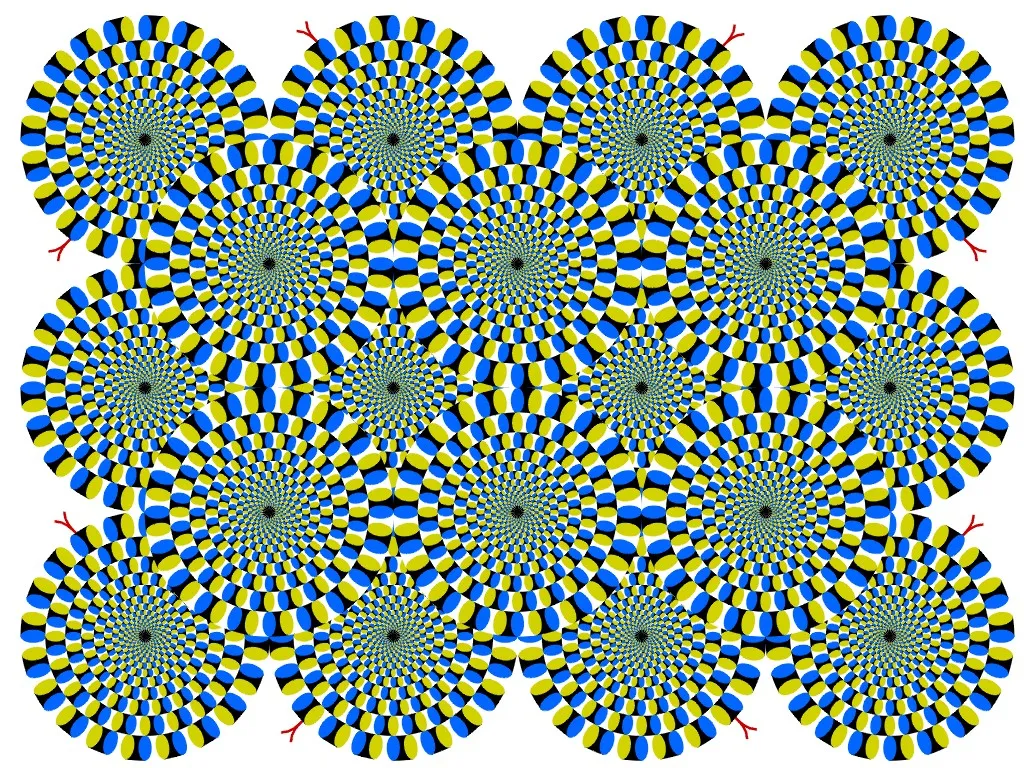 Iluzja optyczna "rotating snakes"