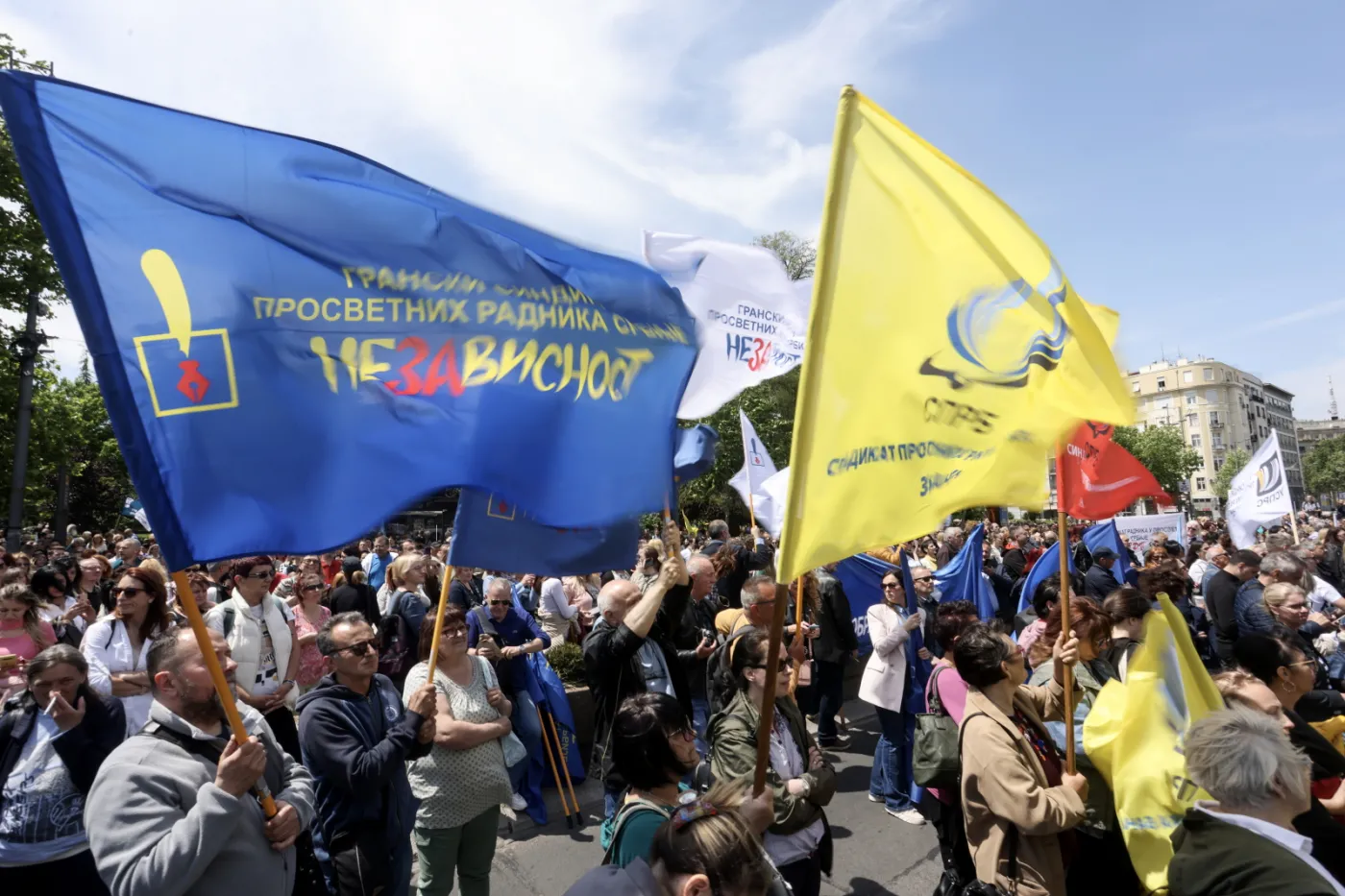 Protesty w Serbii
