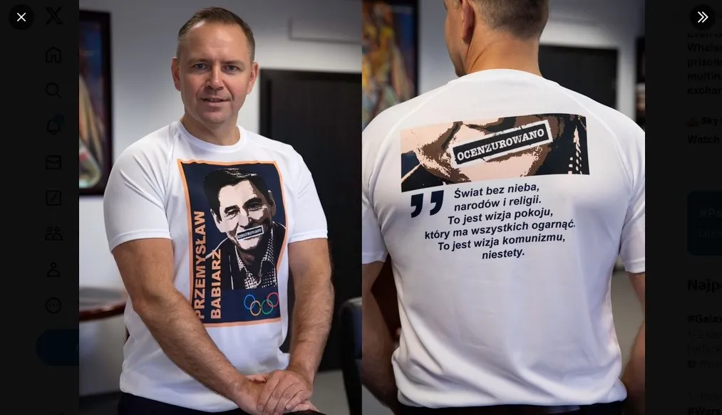 Przemysław Babiarz bohaterem dla prezesa IPN. "Precz z komuną!"