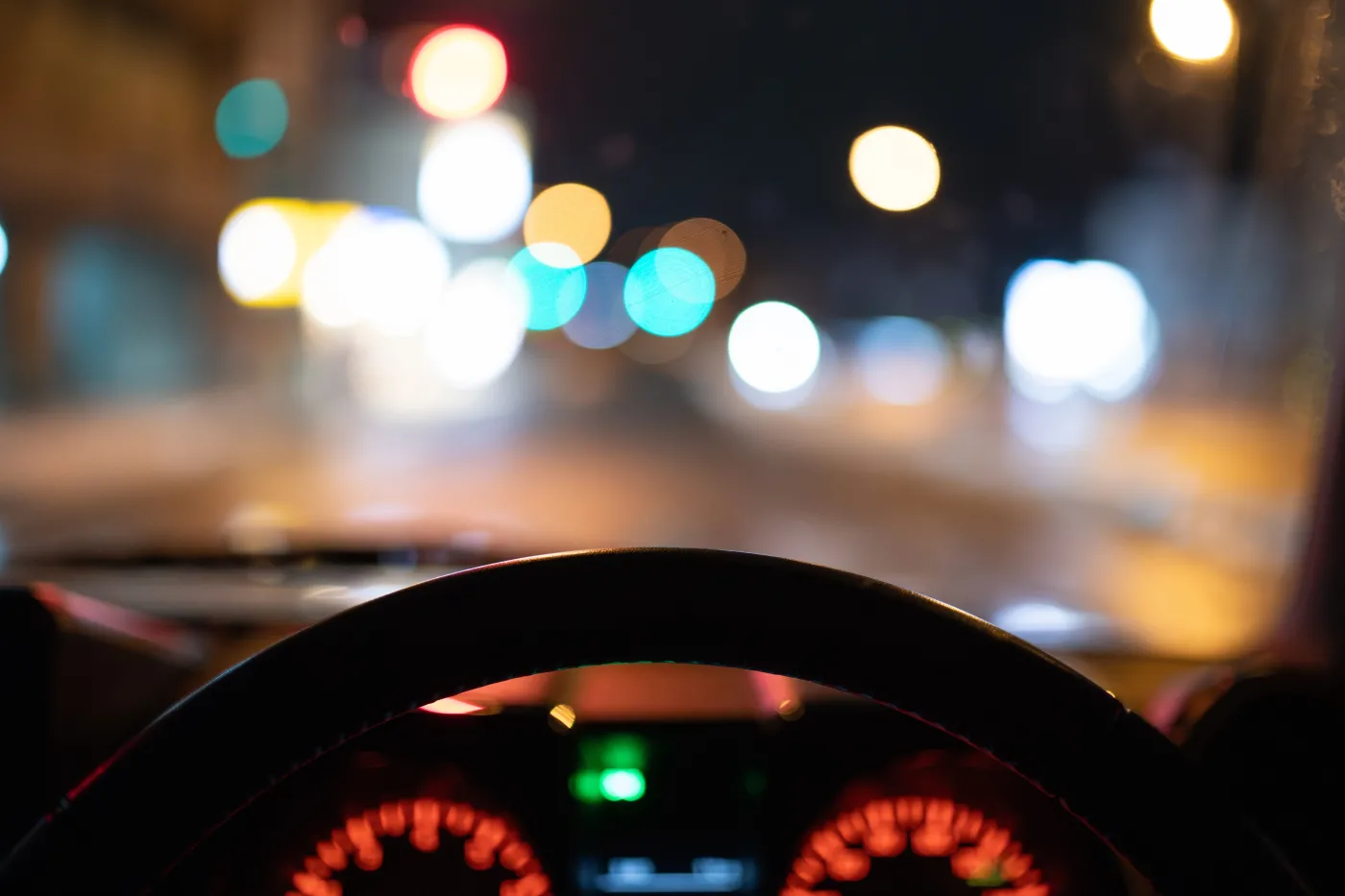 samochód auto noc 