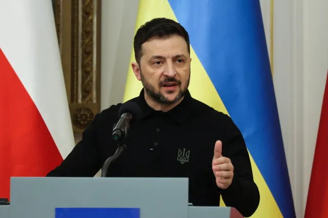 Zełenski reaguje na słowa Nawrockiego o Wołyniu. Politycy PiS oburzeni