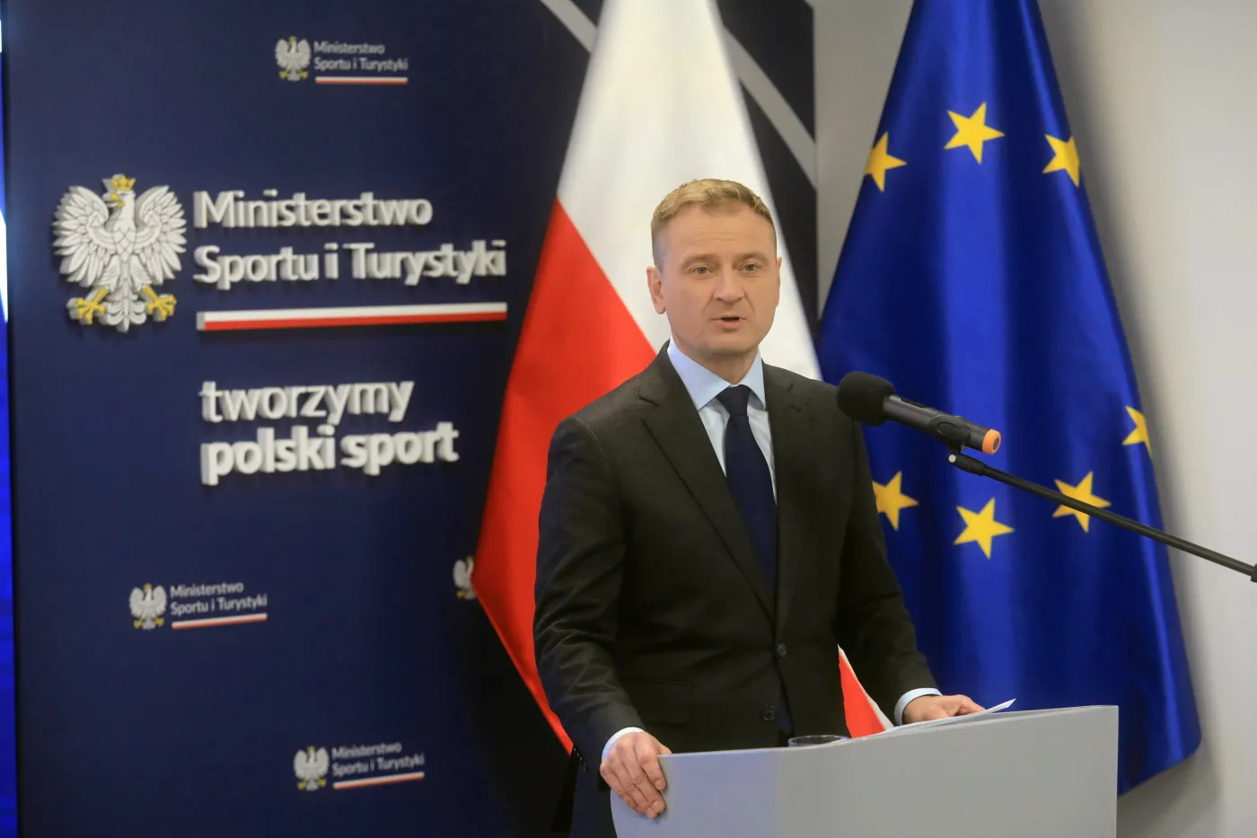 Konferencja ministra sportu Sławomira Nitrasa