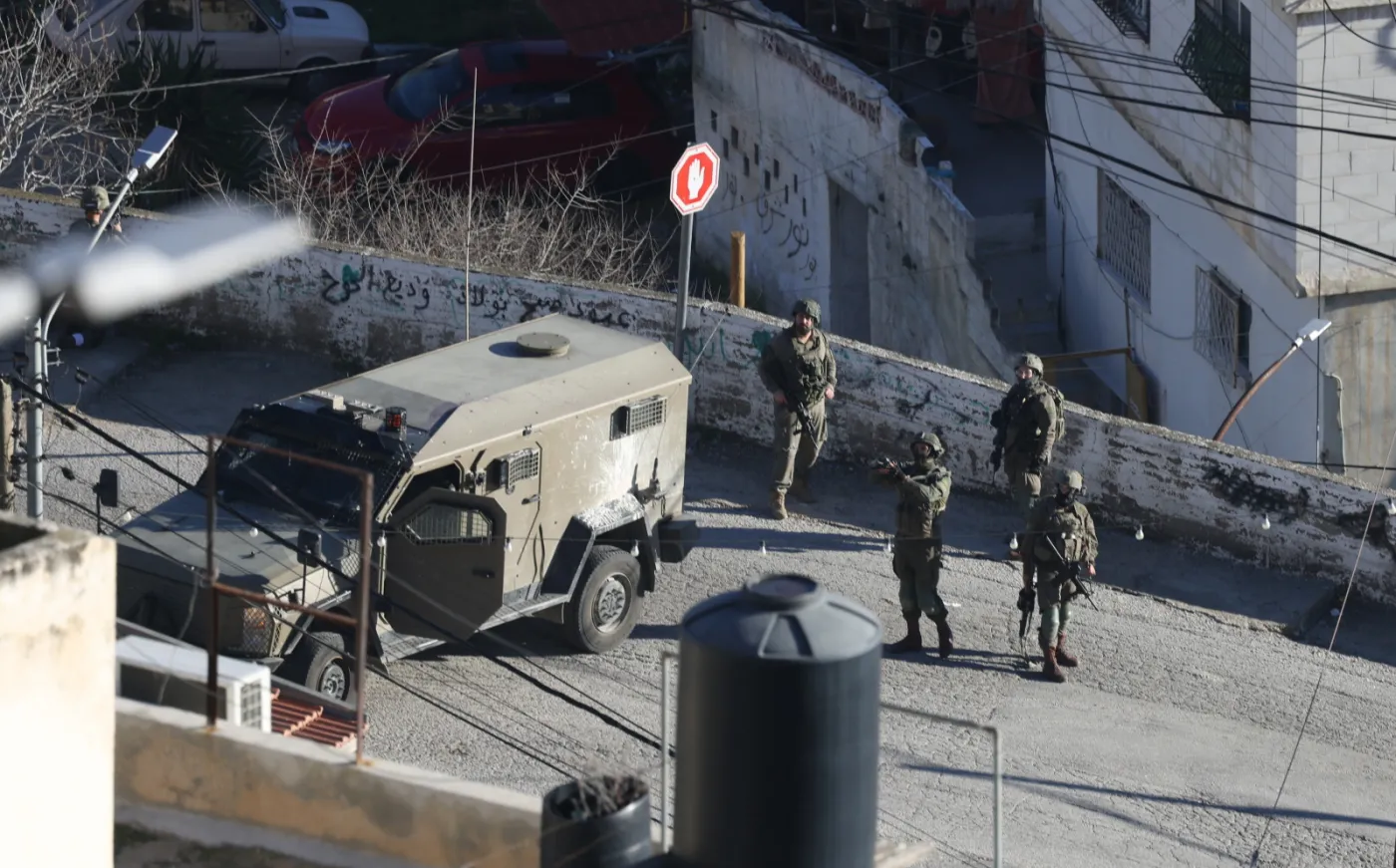 Israeli military raid in West Bank's Nablus city