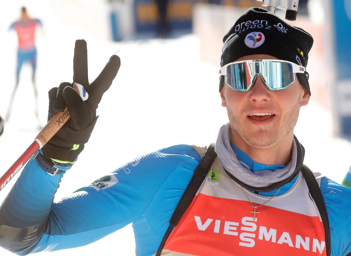 MŚ w biathlonie: Jacquelin obronił tytuł w biegu na dochodzenie