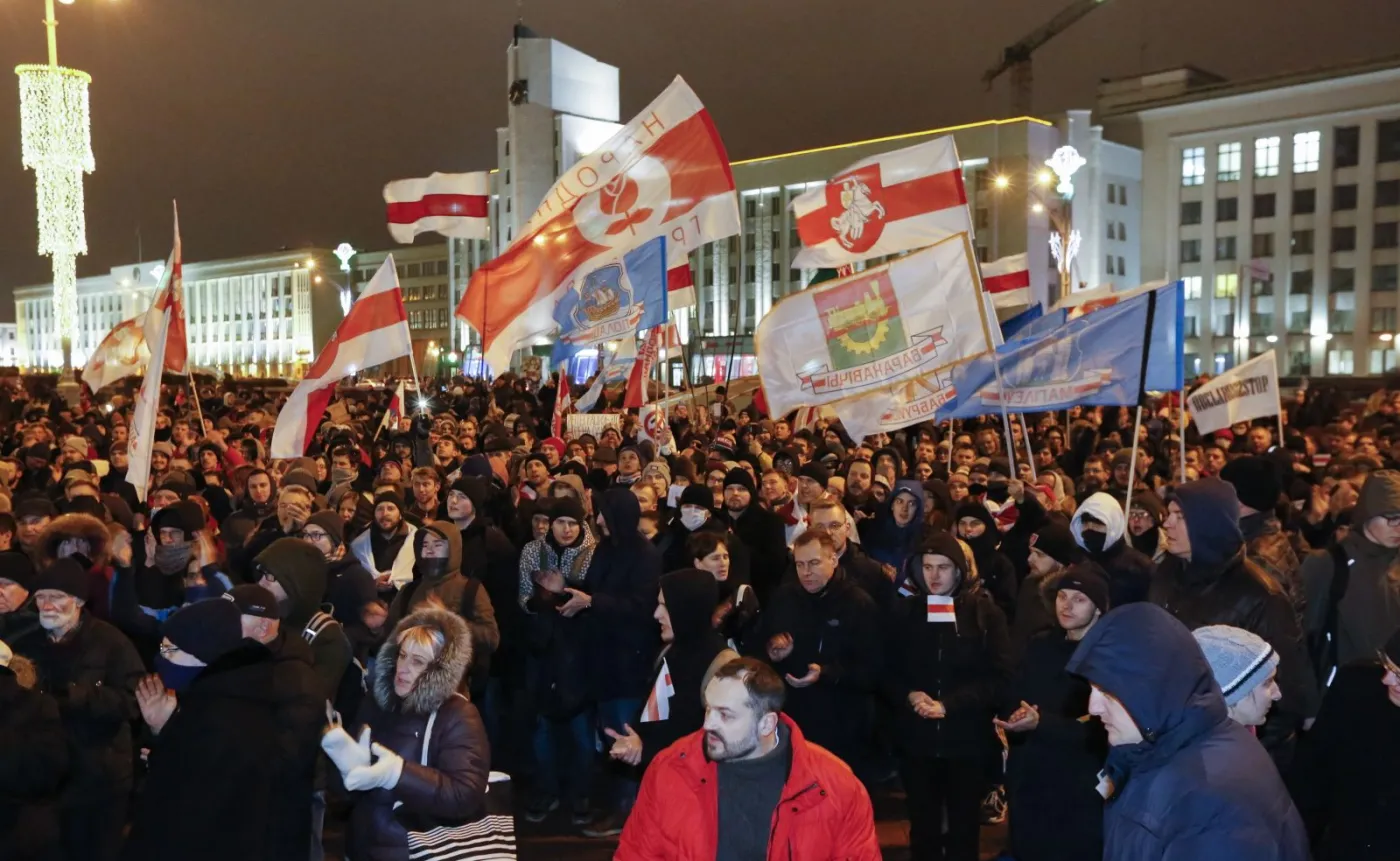 Protest w Mińsku