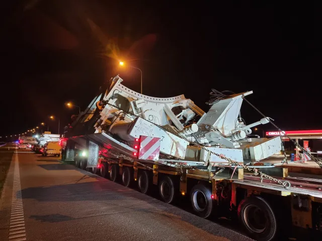 GDDKiA informuje: Przez Mazowsze przejedzie drugi transport maszyny TBM