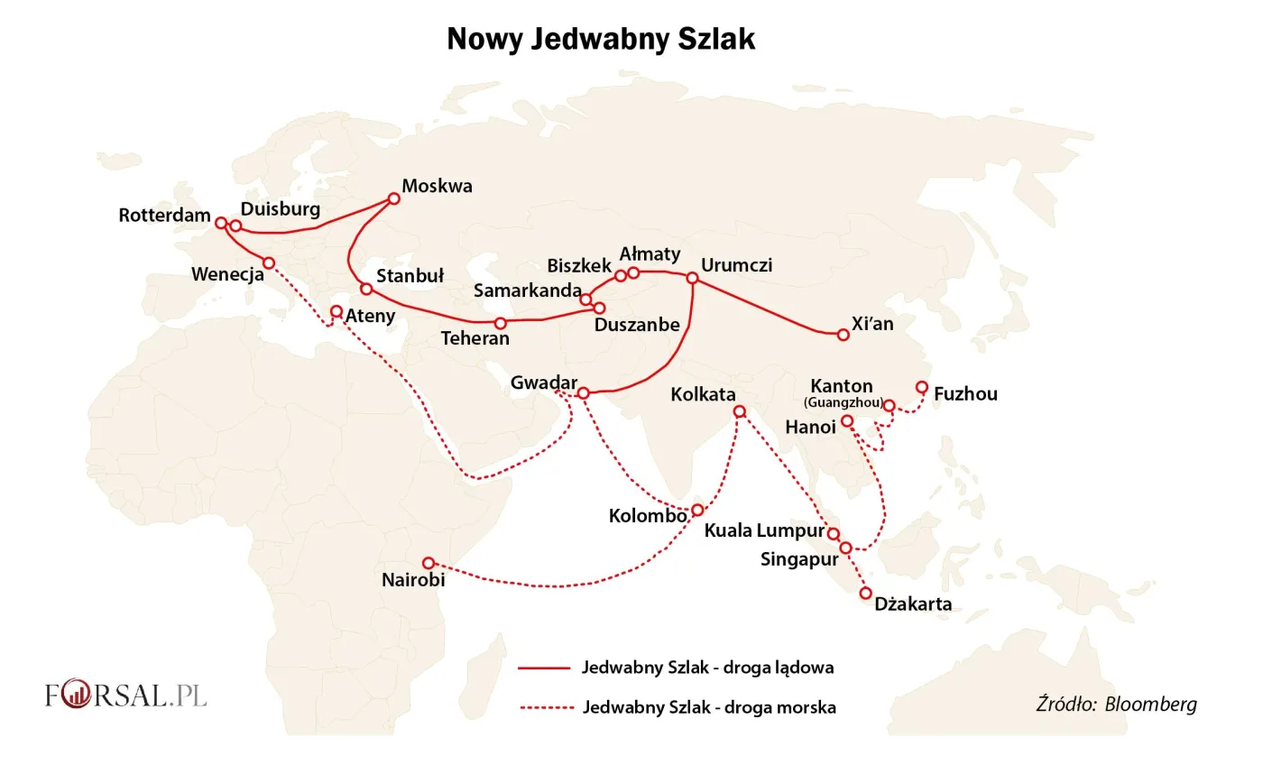 Nowy Jedwabny Szlak szansą dla Polski. Budowa centralnego hubu logistycznego jest w naszym interesie