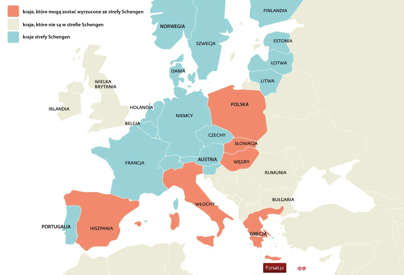"The Times" dotarł do poufnego dokumentu. Niemcy i Francja chcą prawa do zawieszania Schengen