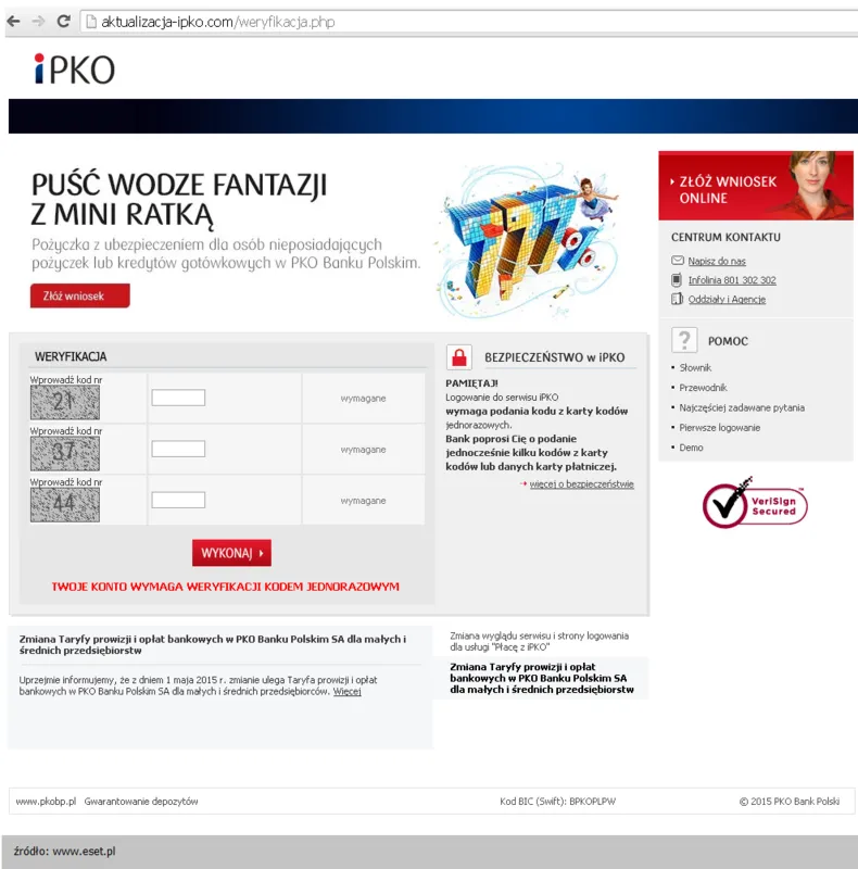 Kolejny zuchwały atak phishingowy. Klienci PKO BP zagrożeni