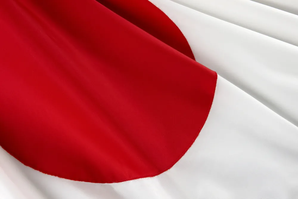 Flaga Japonii, fot. Jim Barber 