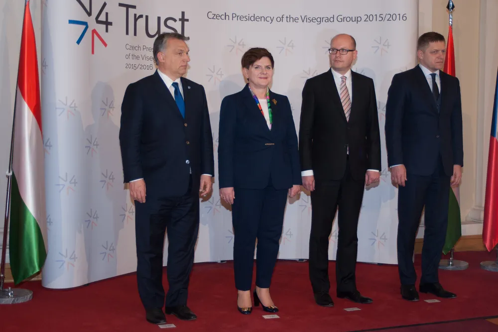 Czechy: Podróż Macrona dzieli Grupę Wyszehradzką. "Czasy jedności to przeszłość"