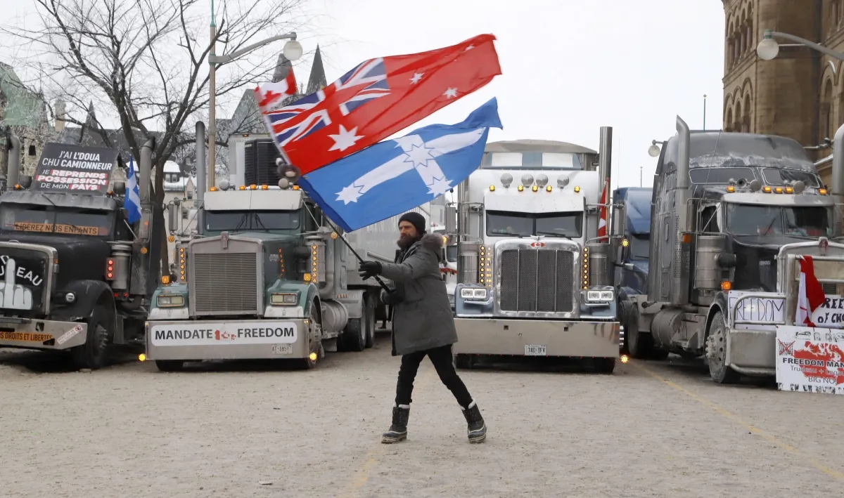 Ciężarówki protest Ottawa