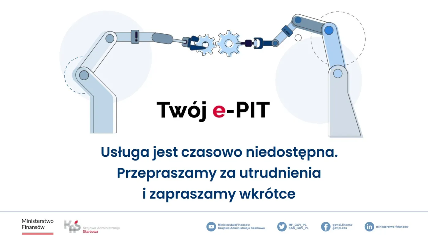 Składasz dzisiaj e-PIT? Awaria e-PIT