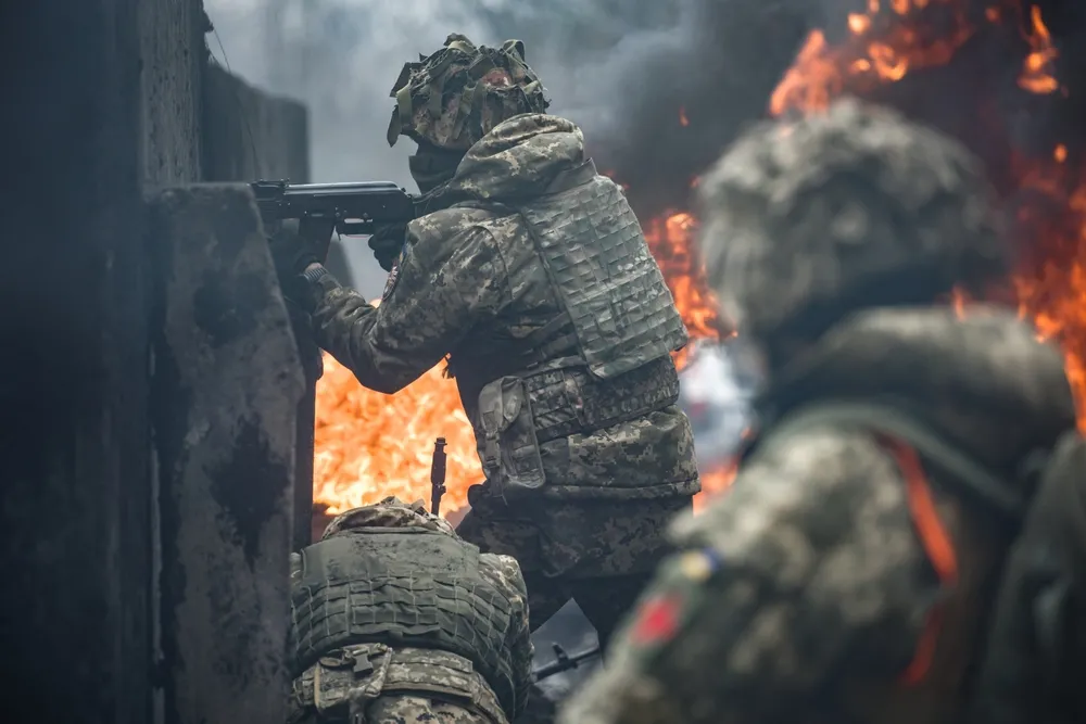 Ukraine,March,22,,2023,Ukrainian,Military,Practice,Assault,Tactics,At