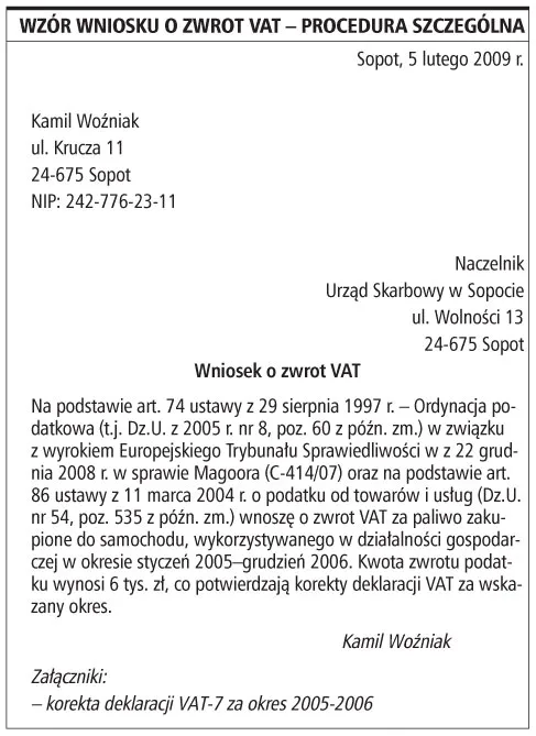 Jak odzyskać VAT od paliwa