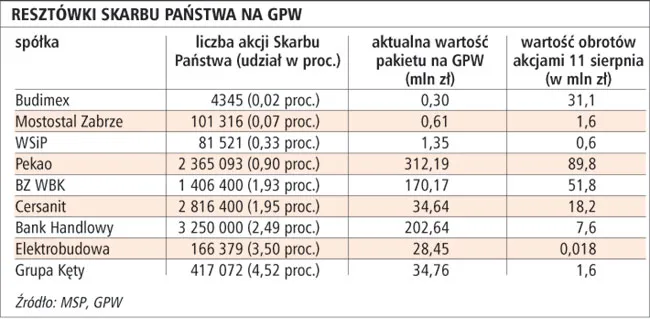 Plany rządu mogą obniżyć ceny akcji