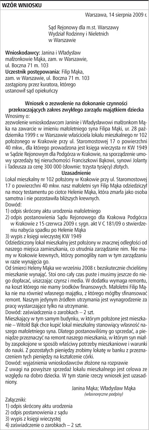 Jak rodzice mogą zarządzać majątkiem małoletniego dziecka