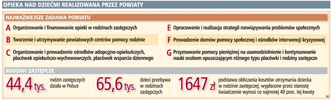 Opieka nad dziećmi realizowana przez powiaty