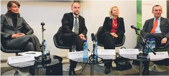 Uczestnicy debaty